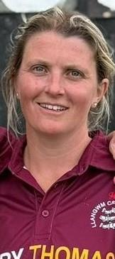 Zoe Brick - batted well and claimed a wicket for Llangwm